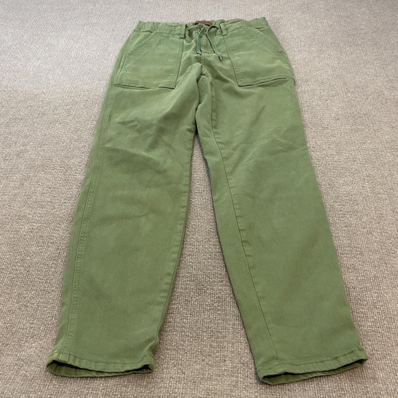 Judy Blue Pants - Judy Blue Pants Womens 9/29 Green Garment Dyed Relaxed Chino Stretch